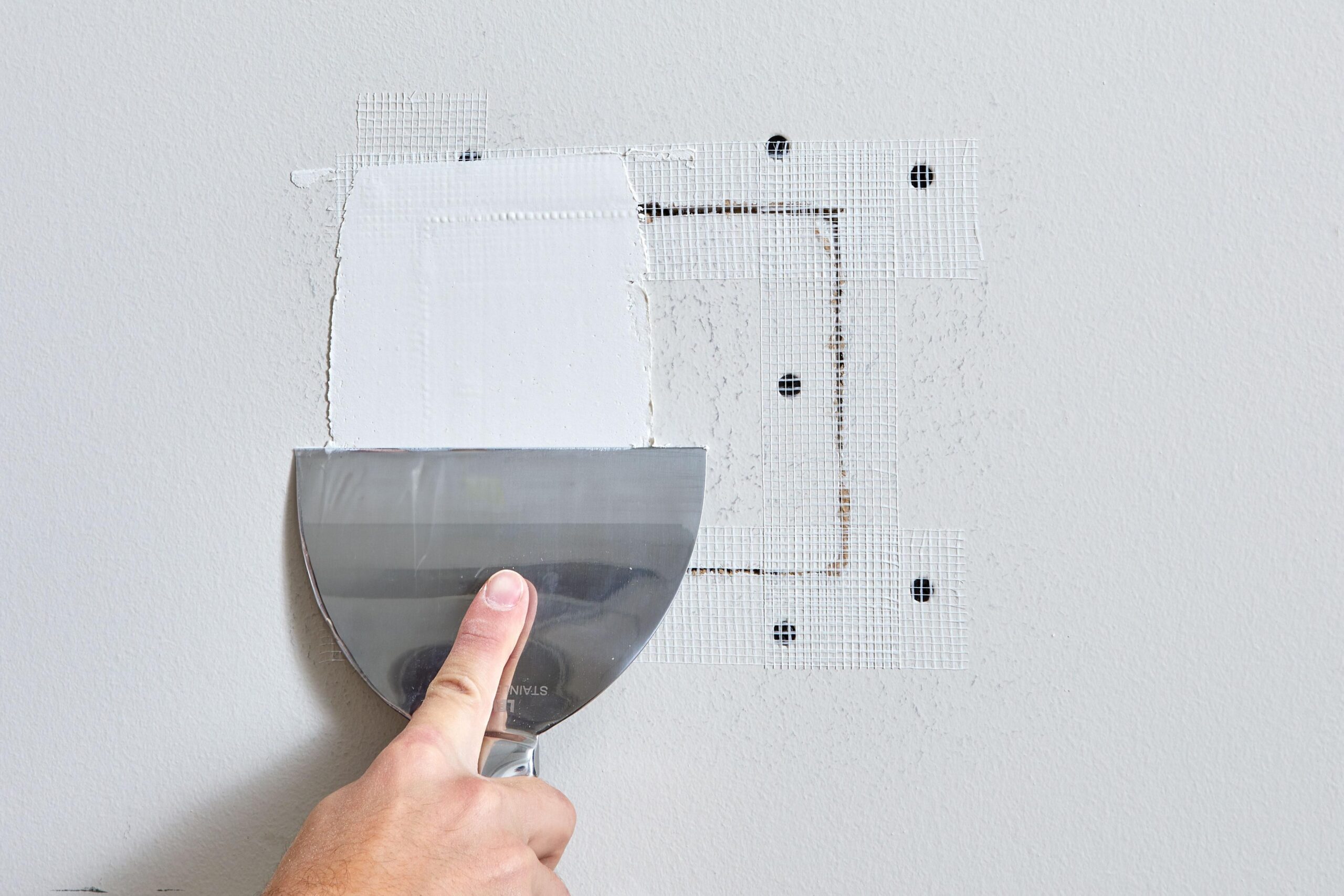 Drywall repair at a short term rental