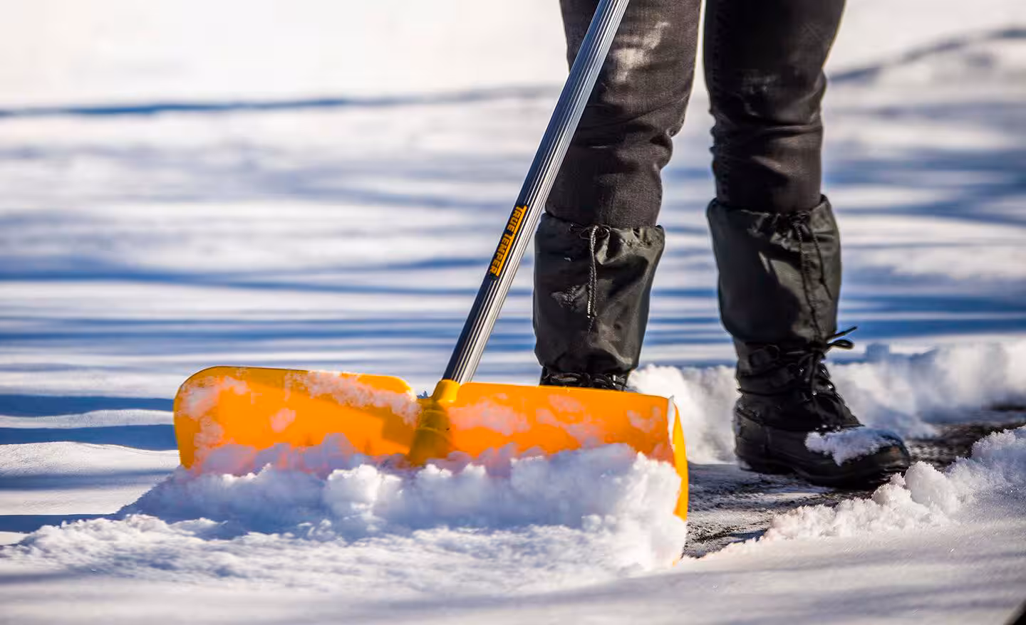 Snow clearing at a Calgary short term rental