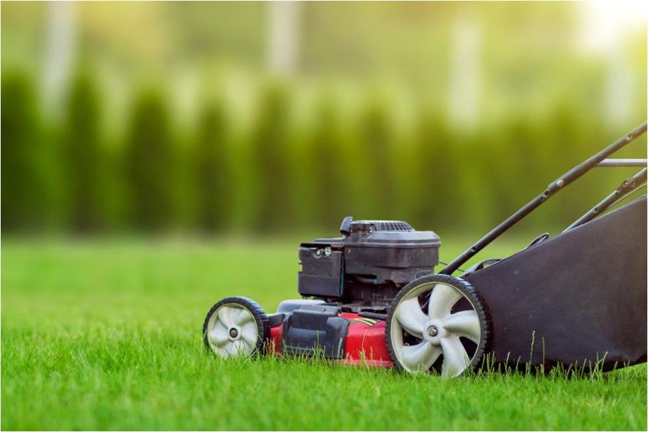 Lawn maintenance at a managed property