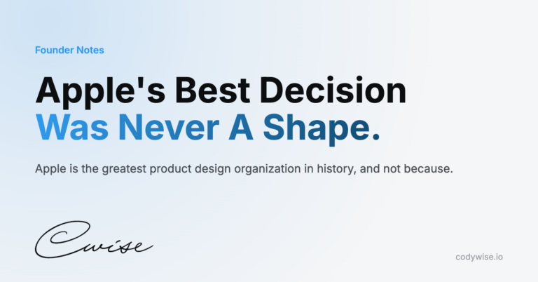 Card reading Apple's Best Decision Was Never A Shape. Apple is the greatest product design organization in history, and not because.