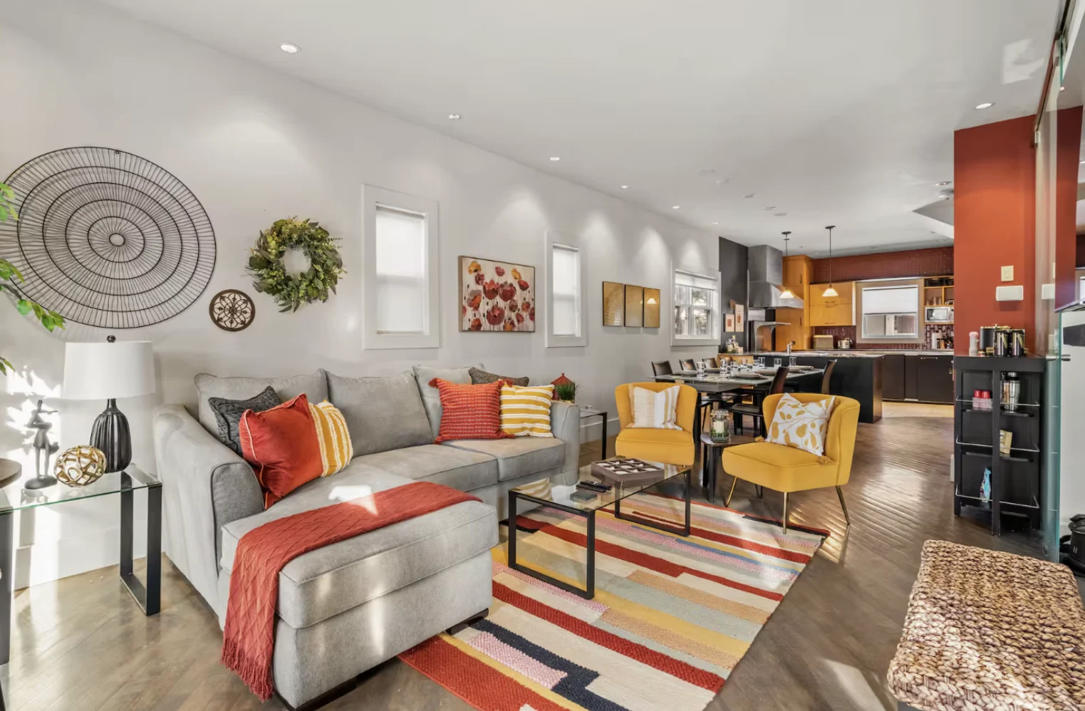 Main living room at Casa BnB in Bridgeland Calgary