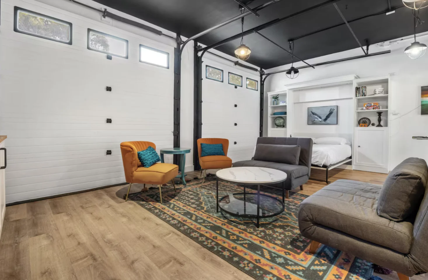 Lounge seating area at Casa BnB