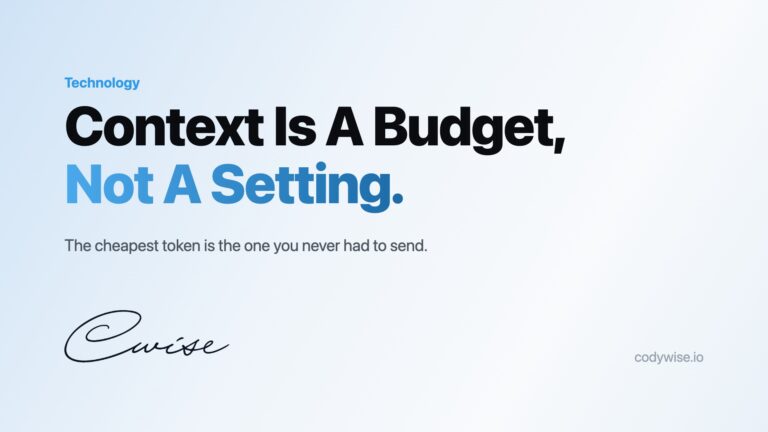 Context window pricing title card, codywise.io, Technology